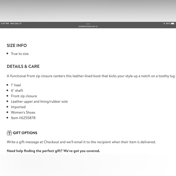 NWOB Vince Cabria Combat Boot 9.5 Zip - Picture 10 of 10